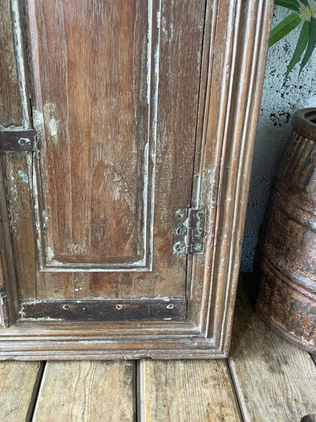 Large Vintage Antique Reclaimed Indian Solid Wooden Window Frame Garden Mirror