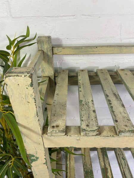 Vintage Reclaimed Indian Solid Wooden Cream Shelves Bookcase Racking Shelving