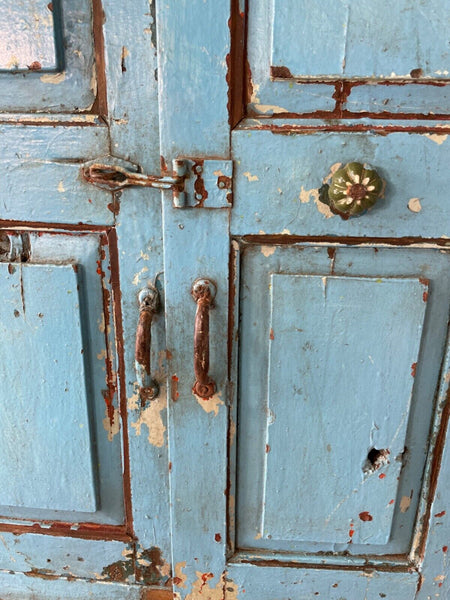 Large Vintage Antique Reclaimed Indian Solid Wooden Window Frame Garden Mirror