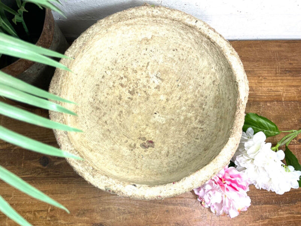 Vintage Wabi Sabi Indian Hand Made Paper Mache Bowl