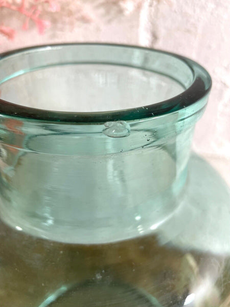 Vintage French Large Hand Blown Glass Pickling Pickle Preserving Sweets Jar Vase