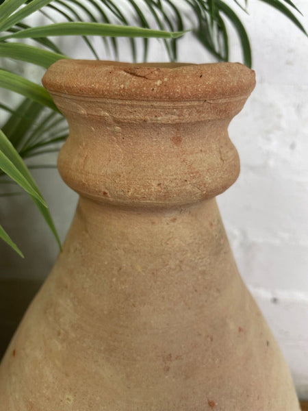 Rustic Mediterranean Terracotta Greek Bottle Amphora Olive Jar Planter Pot Vase