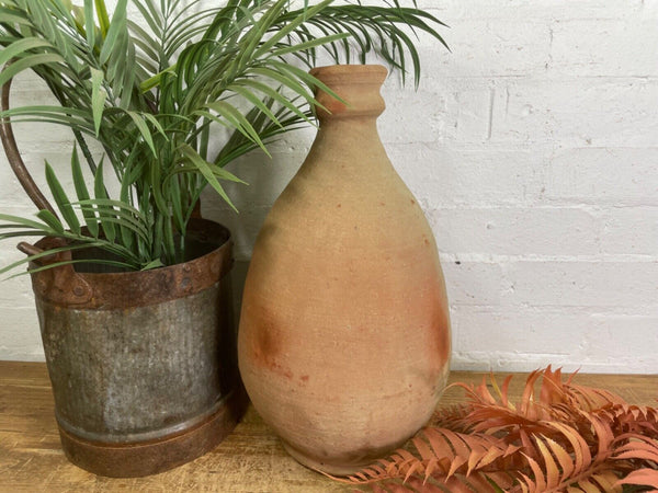 Rustic Mediterranean Terracotta Greek Bottle Amphora Olive Jar Planter Pot Vase