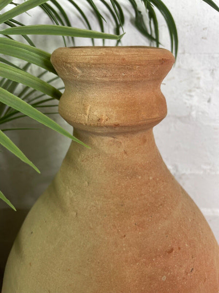 Rustic Mediterranean Terracotta Greek Bottle Amphora Olive Jar Planter Pot Vase