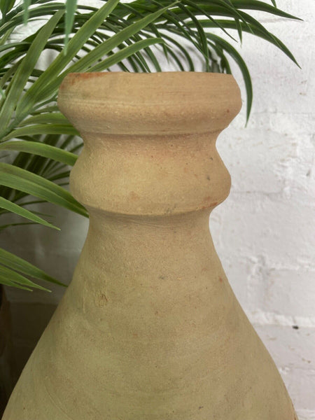 Rustic Mediterranean Terracotta Greek Bottle Amphora Olive Jar Planter Pot Vase