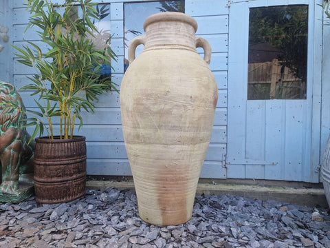 Very Large Rustic Mediterranean Terracotta Pot Roman Urn Garden Planter Amphora