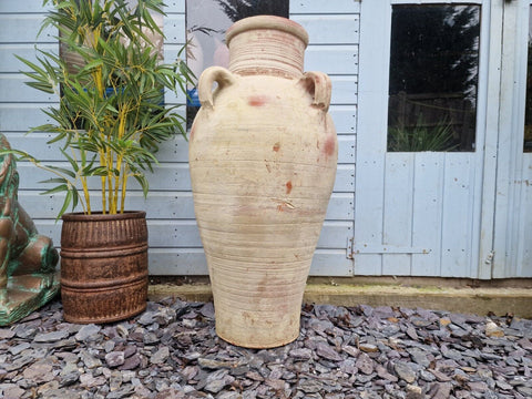 Very Large Rustic Mediterranean Terracotta Pot Roman Urn Garden Planter Amphora