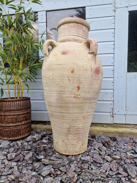 Very Large Rustic Mediterranean Terracotta Pot Roman Urn Garden Planter Amphora