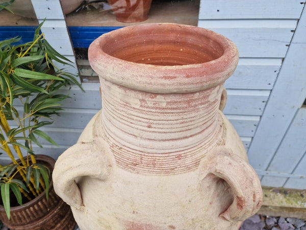 Very Large Rustic Mediterranean Terracotta Pot Roman Urn Garden Planter Amphora