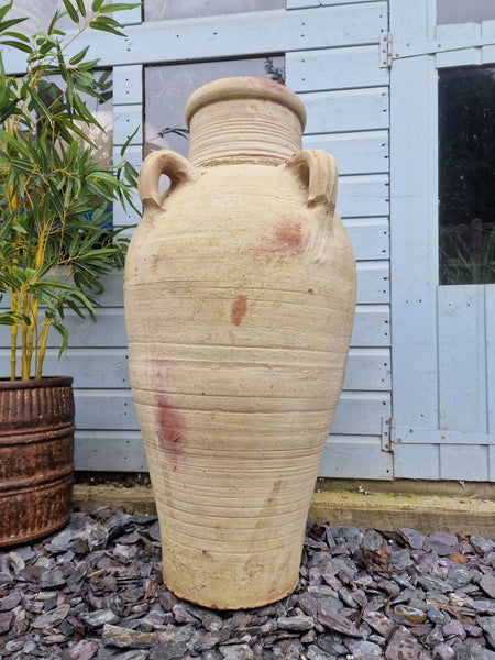 Very Large Rustic Mediterranean Terracotta Pot Roman Urn Garden Planter Amphora