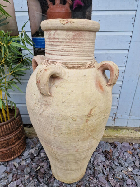 Very Large Rustic Mediterranean Terracotta Pot Roman Urn Garden Planter Amphora