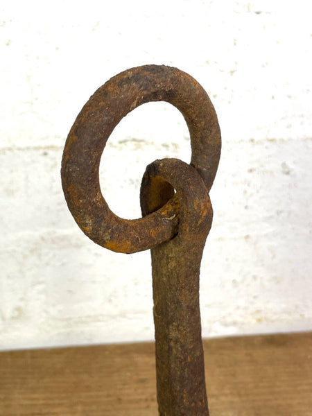 Antique 19th Century Blacksmith Made Wrought Iron Meat Butchers Hooks