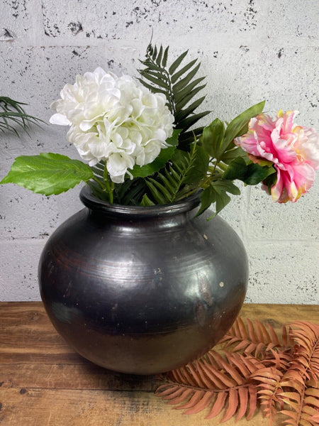 Antique Vintage Rustic Asian Glazed Terracotta Clay Preserving Storage Jar Pot