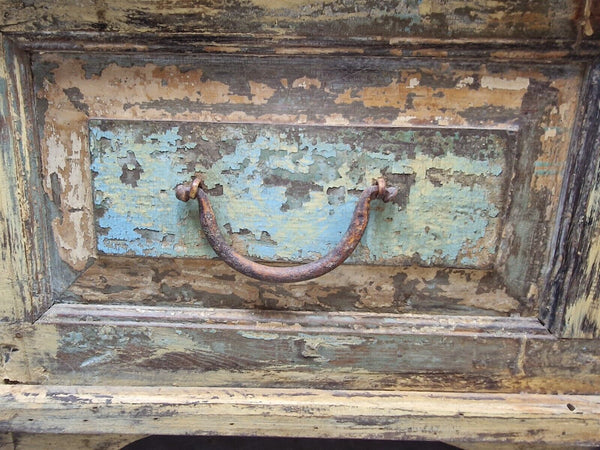 Vintage Reclaimed Indian Wooden Trunk Blanket Box Chest Ottoman Coffee Table