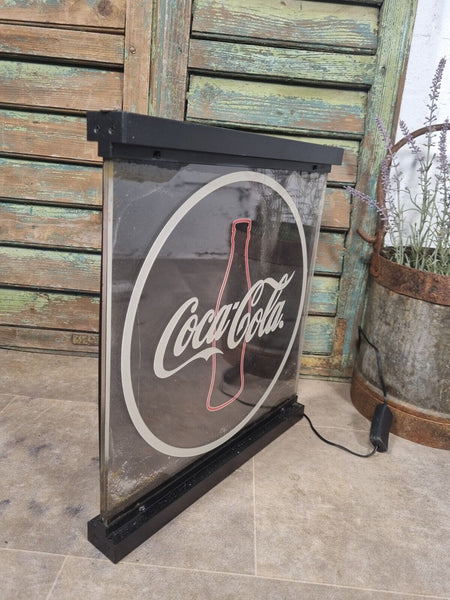 Vintage Coca Cola Light Up Advertising Sign Box  Bar Mancave