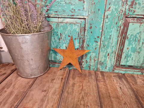 Rustic Reclaimed Vintage Rusty Metal Star Home Garden Wall Decor