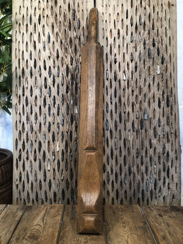 Vintage Antique Primitive Rustic Hungarian Wooden Carved Ribbed Wash Board